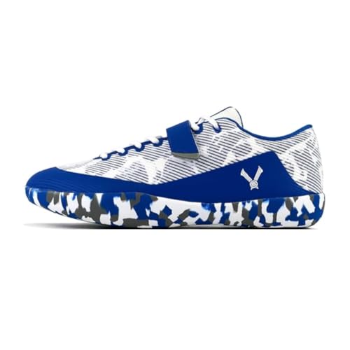VELAASA Stones | Throwing Shoe | Men and Womens Discus Throw Shoes | Shotput and Javelin Shoes | for Running | Track and Field Equipment | Training Gear | Blue Camo | 10.0 M / 11.5 W