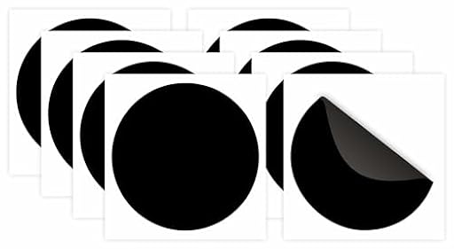Pack 8ud Pegatinas Anticolisión para Cristales Vinilo Adhesivo Circular para Ventanas Previene Choques de Personas y Pájaros Adhesivos Antichoque para Vidrios Transparentes (12 cm, Negro) | Ya disponible en tu tienda friki favorita! En mundofriki.es!