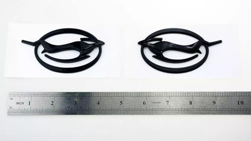 Image of Car Trunk Left and Right Side Emblem 3D Badge Decal Nameplate 10253595 Fit for 94-96 Flying Impala 2pcs (Gloss Black)