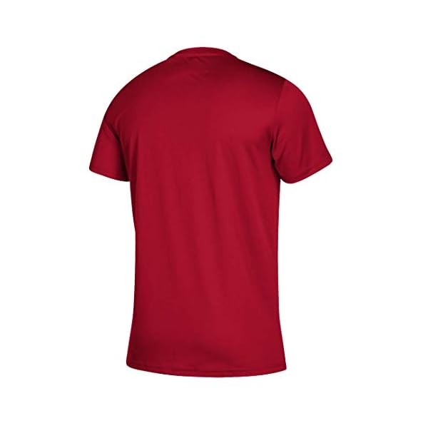 adidas mens CLIMA TECH Training Tee SHORT SLEEVE T SHIRT, Power Red/White, Medium US - Image 3
