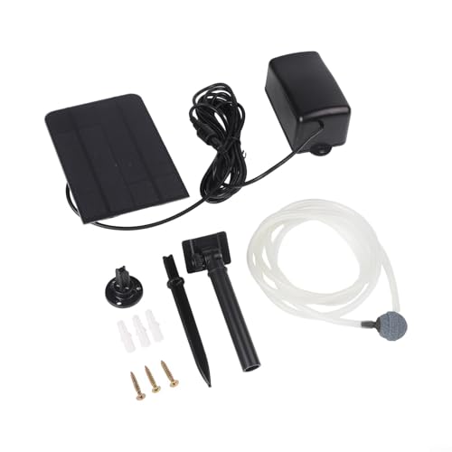 ComfyHarbor Pompa ad aria ad energia solare, 2,5 W, 6 V, aeratore per laghetto, con cavo di collegamento da 3 m, per acquario, ossigenatore d'acqua per fontana esterna