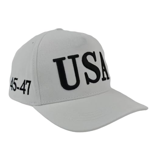 Trump 45-47 USA Hat for Women Men MAGA Structured Patriotic Cap