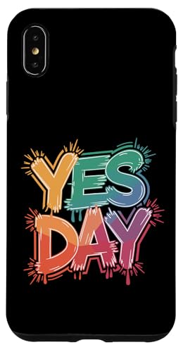 Yes Day カラフル スプラッシュ 大胆な表現 スマホケース iPhone XS Max 用
