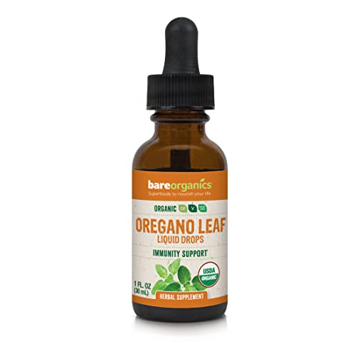 Bareorganics 22240641 Oregano Leaf Liquid Drops, Herbal Supplement cover