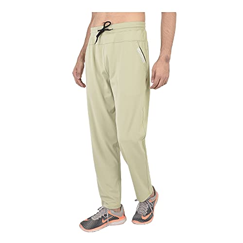 Image of Groovy Men Four Way Lycra Trackpants(CKN8-P Beige)