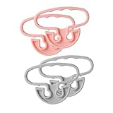 HOODANCOS 4 piezas Asas Ergonómicas para Bolsas de Compra Mango Antiestrés y Resistente Accesorio Práctico para Facilitar el Transporte de Bolsas de Supermercado Color Color Aleatorio