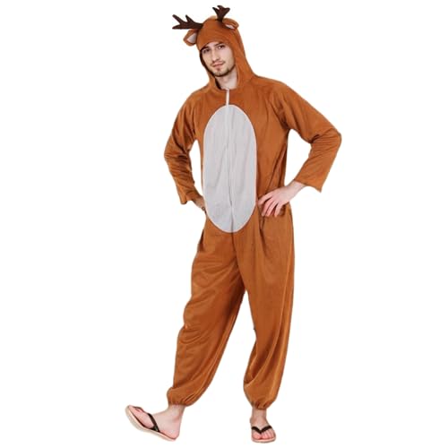 Onesie costume de renne adulte, idée cadeau originale pour Noël