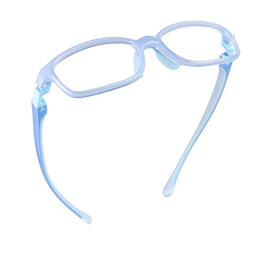 Image of LifeArt Kid Blue Light Blocking Glasses, Filter 85% of Harmful Blue Light, Anti Eyestrain and Blurry, Computer Glasses, Cut UV400 Anti Glare(Blue)