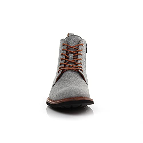 Image of Polar Fox Men's Ankle Dress Boots | Lace-up Casual Fashion Boot Collection | Cap Toe & Plain Toe Styles |