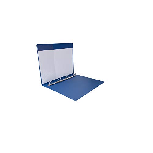 Evrak Sunum Tanıtım Firma Klasörü A4 Pvc 2 cm 4 Halkalı 150 Yaprak Kapasiteli Ring Binder File 25,5x32 cm. Mavi