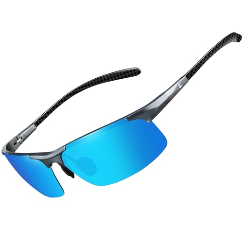 Image of BIRCEN Carbon-Fiber Polarized Sunglasses for Men: 0.74 oz & UV Protection