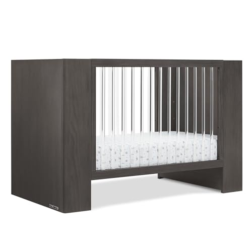 Delta Children Aerin 4-in-1 Convertible Crib - Greenguard Gold Certified, Rustic Grey