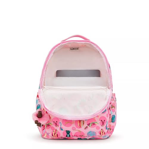 Image of Kipling Women's Seoul 15 inch Laptop Backpack, Durable, Roomy with Padded Shoulder Straps, Built-In Protective Sleeve