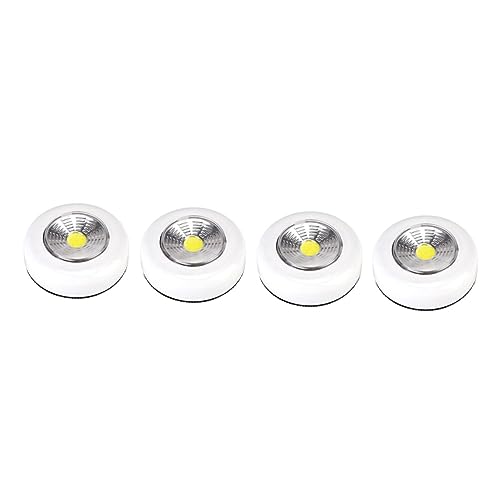 Uonlytech Led Push Light Night Light Lamp for Emergency Wall-Mounted Touch Switch 4 Pieces Pack