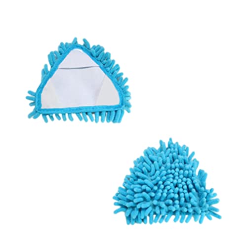 AEIOFU Triangle Mop Head Mop Heads Replacement Mop Pads Replacement Mop Head Absorbent Microfiber Chenille Mop Brush Head Replacement Cleaning Tool 2pcs.