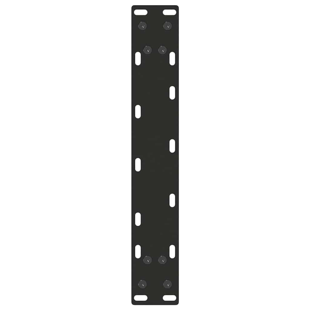 vidaXL Patas para Consola en Forma de U (2 Unidades), Color Negro, 28 x (72-73) cm, Acero