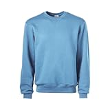Soffe Men's Crew Neck Sweatshirt, Lt Blue, 3X-Large