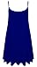 ZJ Clothes Womens Plain Sleeveless Cami Strappy Swing Dress