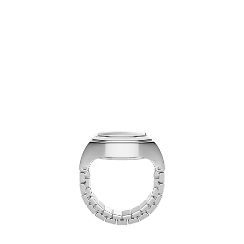 Image of Fossil Women's Watch Ring, Quartz Stainless Steel Two-Hand Ring Watch for Women
