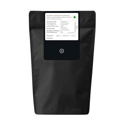 Image of Home Blend Coffee Roasters - French Roast (Very Dark) - Whole Beans or Preferred Grind Size - Pack of 250g (Turkish)