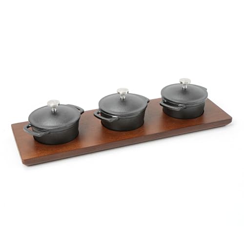 HAWOK Mini Cast Iron Cocottes, Dia 3 inch, 4 oz.