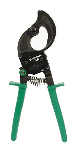 Ratchet Cable Cutter, Center Cut, 10-1/2In #TOP3