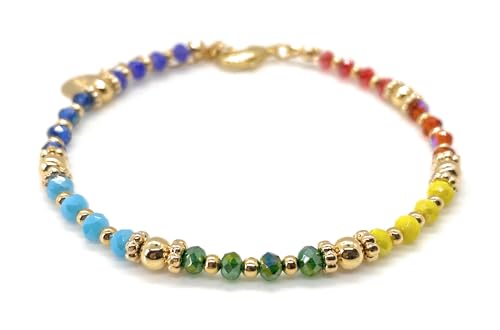 Healing Gemstone Crystals 7 Alignment Chakras Stress Relief Bracelet Yoga Reiki for Woman Balance2