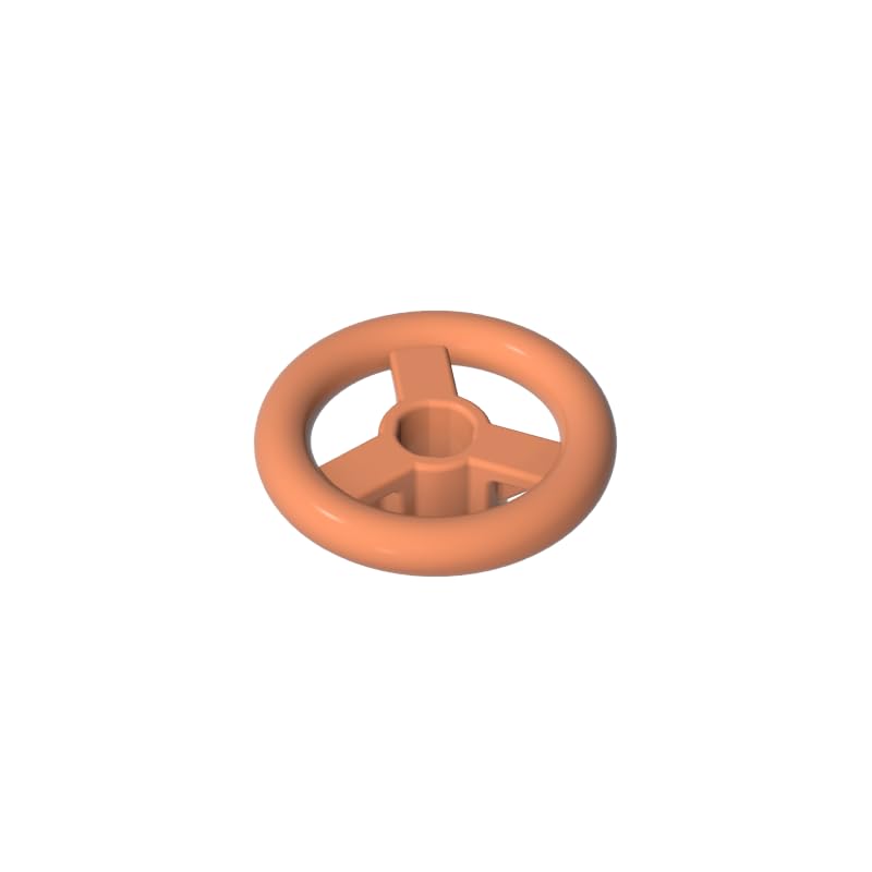Transport Steering Wheel Small 2X2 50 Pieces GDS-2131 Compatible with Lego Toys Bulk Classics Moc Color:Flesh Color