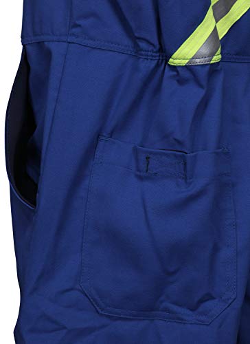 Image of MCR Safety Summit Breeze Flame Resistant FR Long Sleeve Coveralls, 7 oz Cotton, Reflective, Vents, Royal Blue, 52