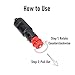 HiCHN Car Cigarette Lighter Male Connector 3 Pack Male Plug, No Welding Requested Connector 8A Electric Current Max Vehicle 12V 24V Universal Adapter with Fuse Car use Automobile