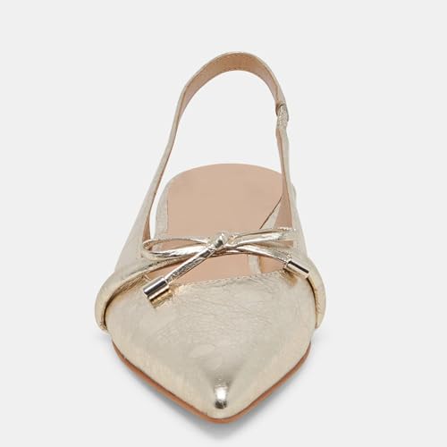 UBWDU Slingback Flats for Women Closed Pointed Toe Flats Bow Low Heel Pumps Shoes2