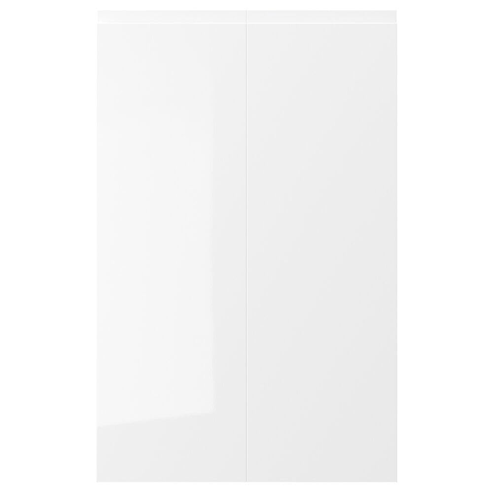 Meuble d'angle droit 25 x 80 cm VoXTORP ProTuning blanc brillant