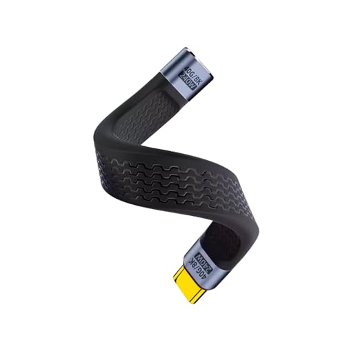 Duttek Short USB C to USB C Extension Cable 5Inch, (240W PD Fast Charging, 40Gbps, 8K Video) Short Thunderbolt 4 Extension Cable for USB 4 Cord, iPhone 15/16, MacBook, MacBook, Carplay, External SSD