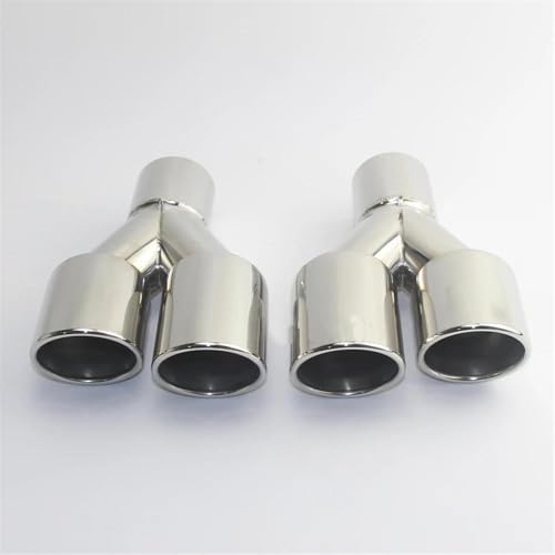 Tuyau d'échappement double Y en inox pour sublimer l'allure de votre voiture - 2