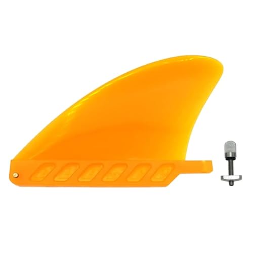 bohally 4.6' Soft Surf Fin Orange&Black for Surf Boards, SUP Paddleboards or Water SUP with No Tool...