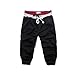 Leward(ld) Sports Sweat Pants Harem Training Dance Baggy Jogging Casual Men Trousers Shorts (M, Black)