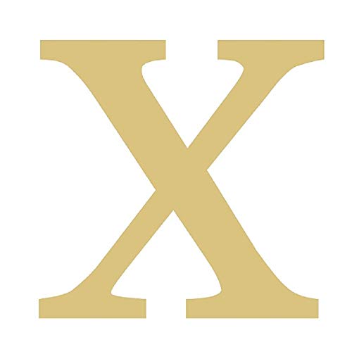 CHI Letter Greek Font Cutout College Sorority Fraternity Door Hanger Unfinished Wood MDF Shaped Canvas Style 1 (6