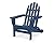 POLYWOOD AD5030NV Classic Folding Adirondack Chair, Navy