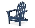 POLYWOOD AD5030NV Classic Folding Adirondack Chair, Navy