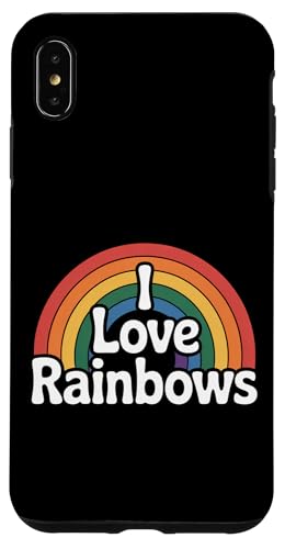 I Love Rainbows ジョイフルカラー 楽しいプライド スマホケース iPhone XS Max 用