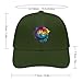 Basketball Tie Dye Baseball Cap Dad Hat Adjustable Size Trucker Caps for Outdoor Activities All Seasons Army Green-style