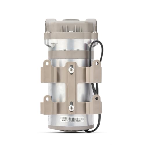 Image of Eigen Pure 100 GPD RO Diaphragm Booster Pump, 24 VDC, Suitable for All Domestic Water Purifiers | RO Pump 100 GPD with connector elbows
