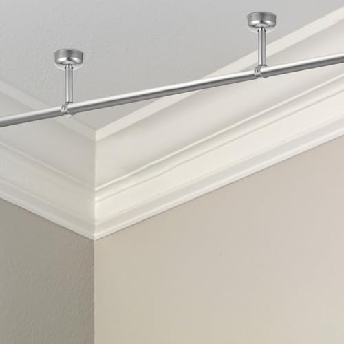 Soporte para barra de armario PRETYZOOM de acero inoxidable para evitar caídas de barras de ropa 8