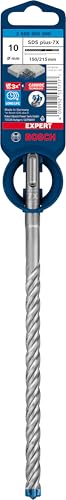 Bosch Professional 1x Expert SDS plus-7X Hammerbohrer (für Stahlbeton, Ø 10,00x215 mm, Zubehör Bohrhammer) – Ansicht 2