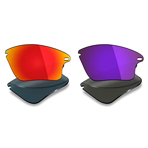 Image of Mryok 2 Pair Polarized Replacement Lenses for Oakley Fast Jacket XL Sunglass - Options
