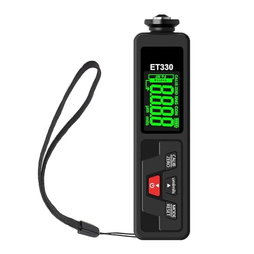 Medidor portátil de espesor de recubrimiento de pintura automotriz, con pantalla HD de retroiluminación y sonda de alta precisión para pruebas de recubrimientos Fe y NFe 0-1500um miniatura 1