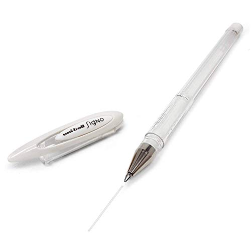 Caneta Gel Uni Signo Angelic, Branco, Sertic