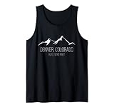 Denver Colorado Rocky Mountain Range Elevation Tank Top