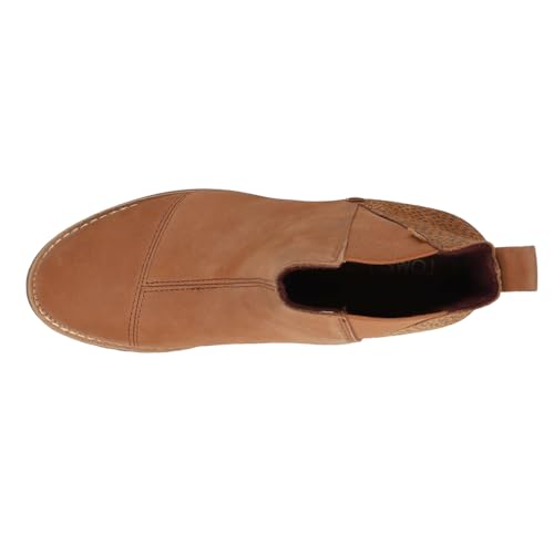 TOMS Womens Cleo Leopard Pull On Round Toe Casual Boots Ankle Low Heel 1-2" - Brown4