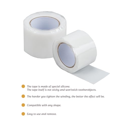 NICENEEDED 4 Rolle Wickelband Für Pferdegebiss 0.98 x 3.94 Silikon Gebissschutz Für Pferde Elastische Gebissschützer Für Pferde Zubehör Für Pferde Gebissschutzband Reitsport